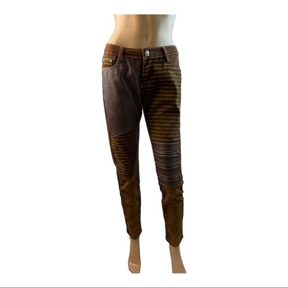 Women's  Brown team punk Pants. Size Small. - Picture 1 of 13